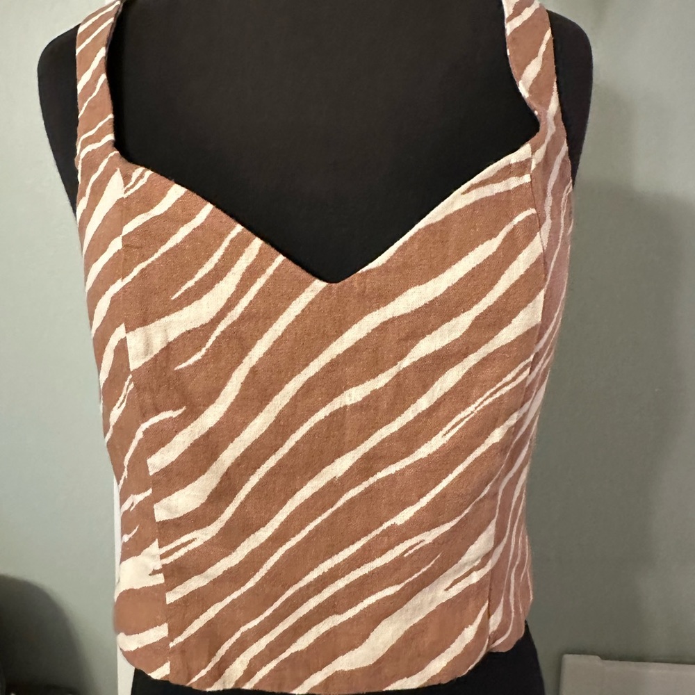 Zebra tank top